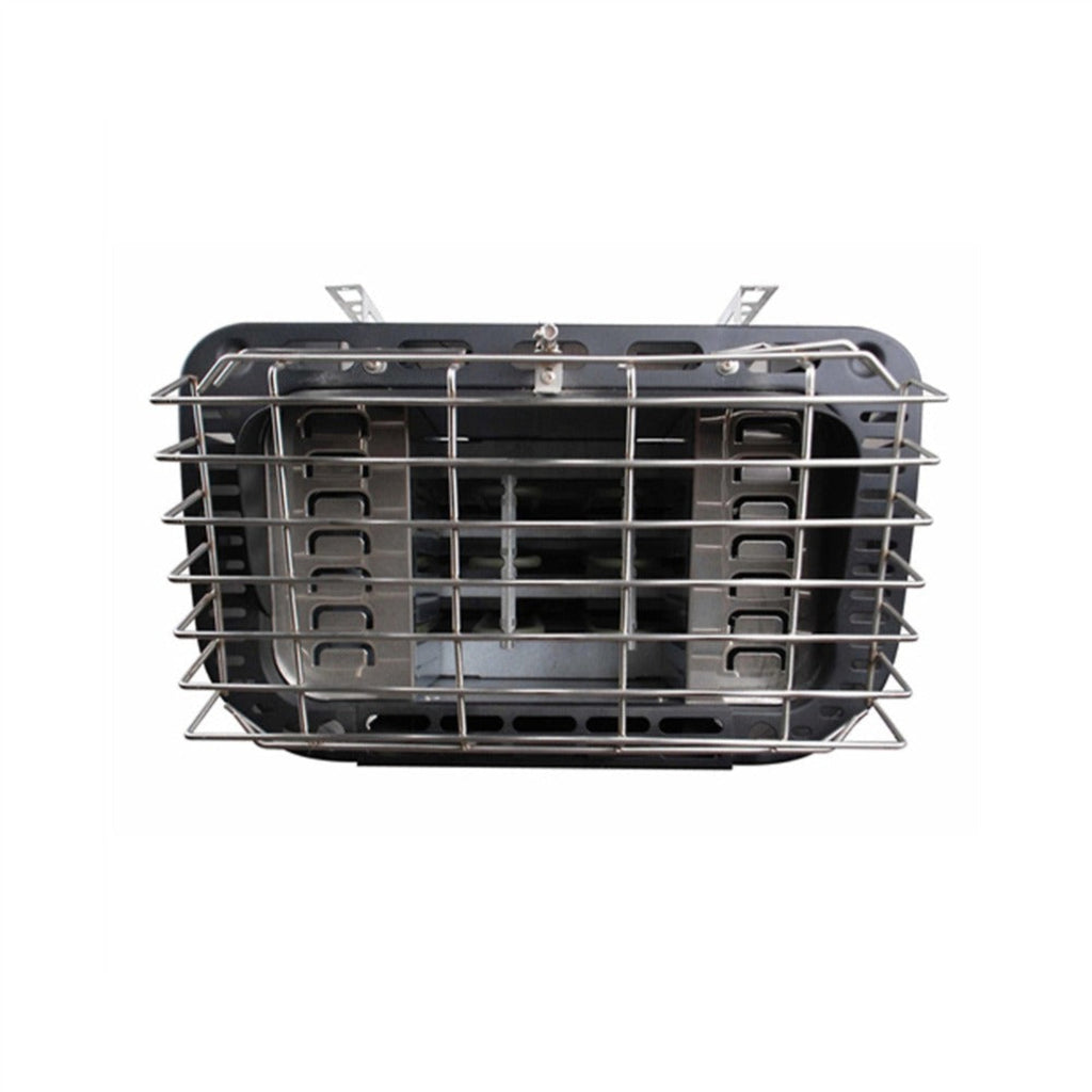 Aleko 8-Person Indoor Outdoor White Finland Pine Wet Dry Barrel Sauna With 8KW UL Certified KIP Harvia Heater [SB8PINECP-AP] (SAK64523) - Saksby Wholesale - Bottom HEater View