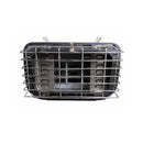 Aleko 8-Person Indoor Outdoor White Finland Pine Wet Dry Barrel Sauna With 8KW UL Certified KIP Harvia Heater [SB8PINECP-AP] (SAK64523) - Saksby Wholesale - Bottom HEater View