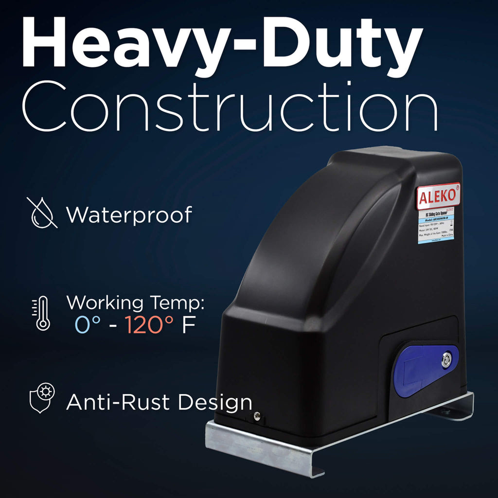 Aleko AR500 Gear-Driven Sliding Gate Opener [AR500NOR-AP] (SAK42859) - Saksby Wholesale - Heavy Duty Contruction