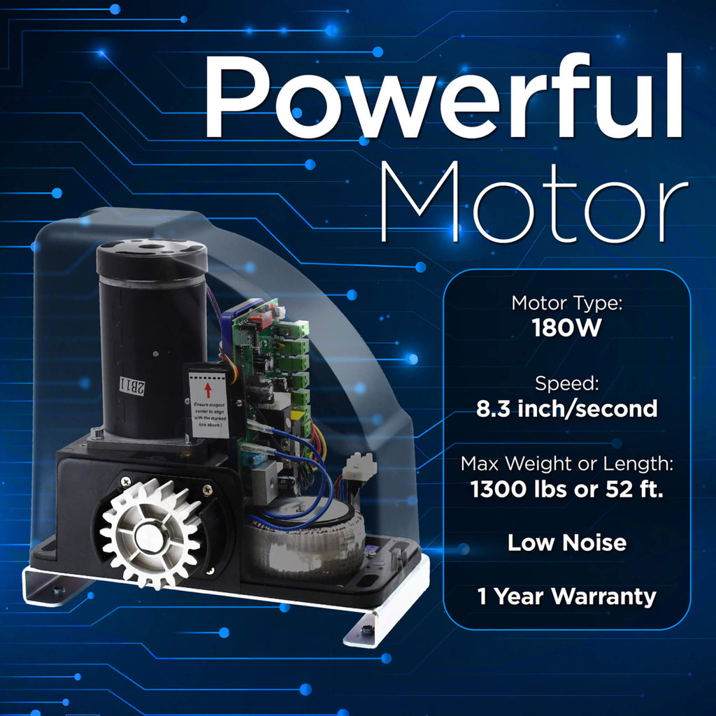 Aleko AR500 Gear-Driven Sliding Gate Opener [AR500NOR-AP] (SAK42859) - Saksby Wholesale - Powerful Motor