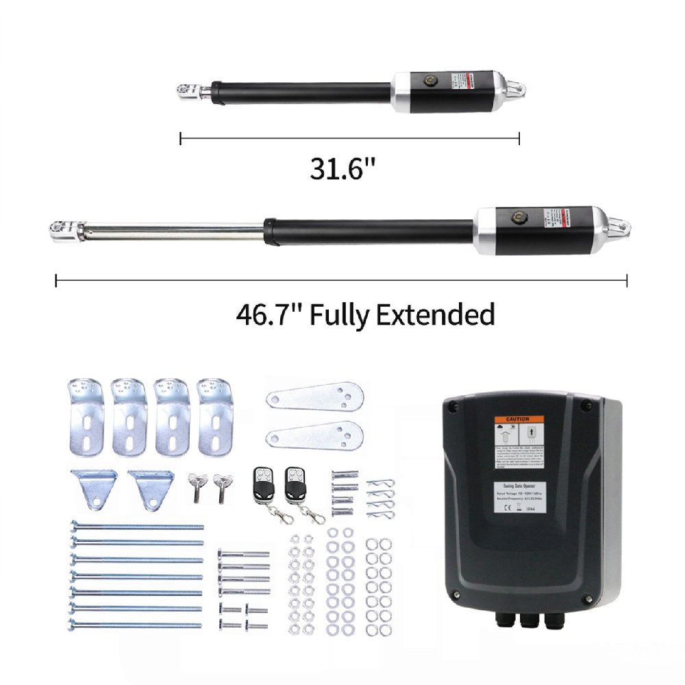 Aleko Dual Swing Gate Operator Basic Kit [GG900/AS900 AC/DC] (SAK19056)-SAKSBY