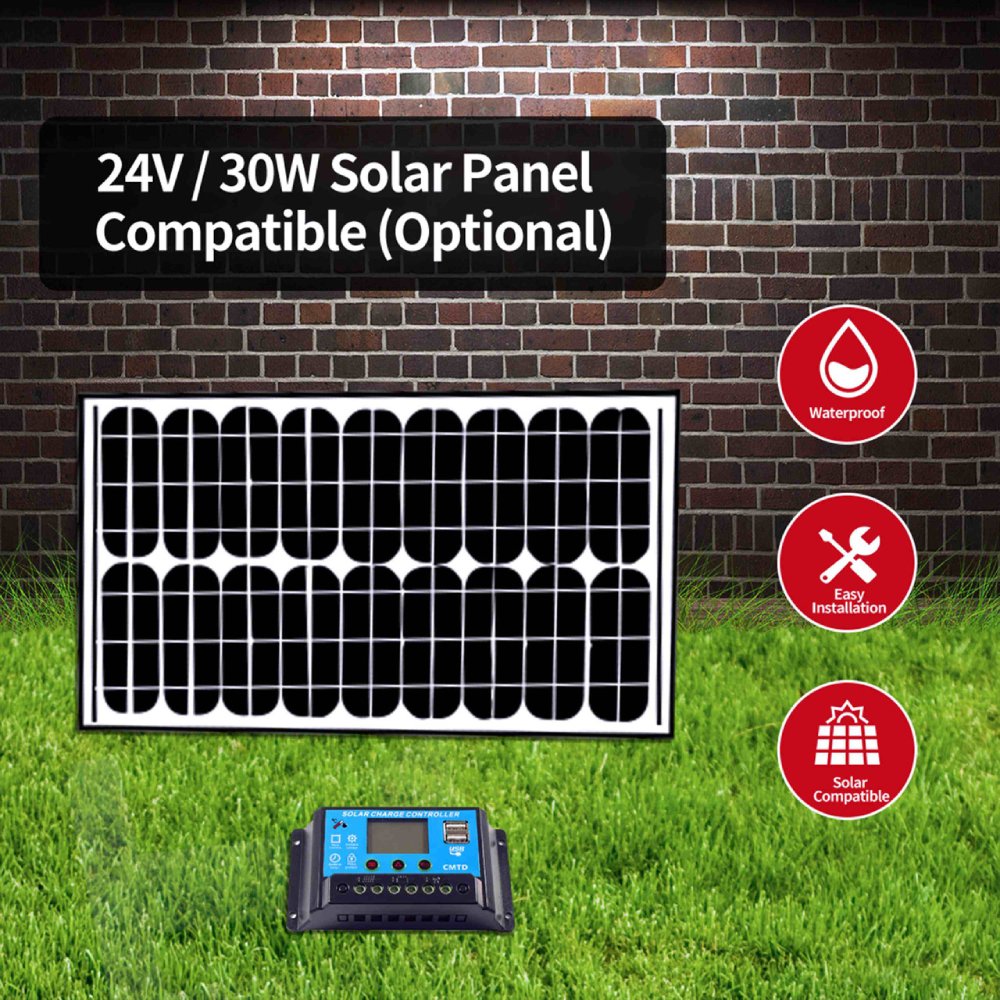 ALEKO Dual Swing Gate Operator Solar Kit With ETL Listed [GG1300U/AS1300U AC/DC] (SAK85230)-SAKSBY