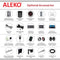 ALEKO Dual Swing Gate Operator Solar Kit [AS1200 AC/DC] (SAK78023)-SAKSBY