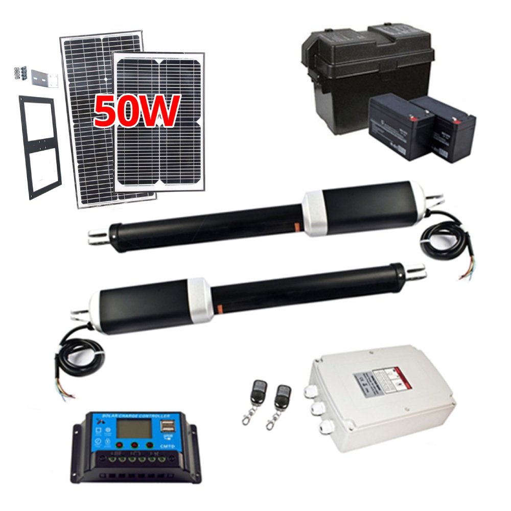 ALEKO Dual Swing Gate Operator Solar Kit [G900/AS900 AC/DC] (SAK34725)-SAKSBY