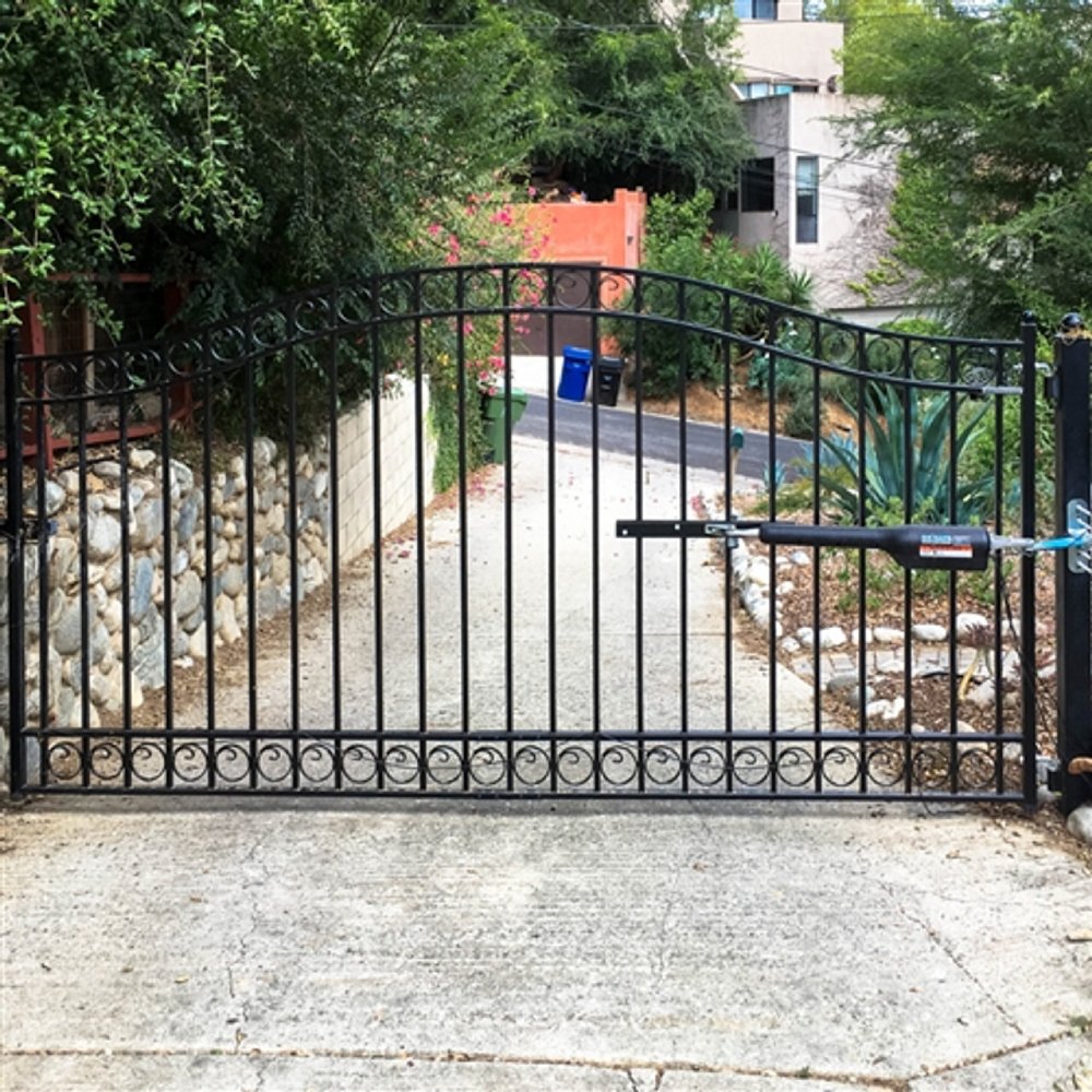 ALEKO Dublin Style Steel Single Swing Driveway Gate (SAK35978)-SAK