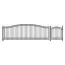 ALEKO Dublin Style Steel Single Swing Driveway Gate With Pedestrian Gate (SAK15987)-SAKSBY