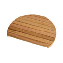 Aleko Ellipse Premium Outdoor Curved Western Red Cedar Rinse Shower, 67.2" [SHCEDRUSTIC-AP] (SAK96851) - Saksby Wholesale - Base VIew