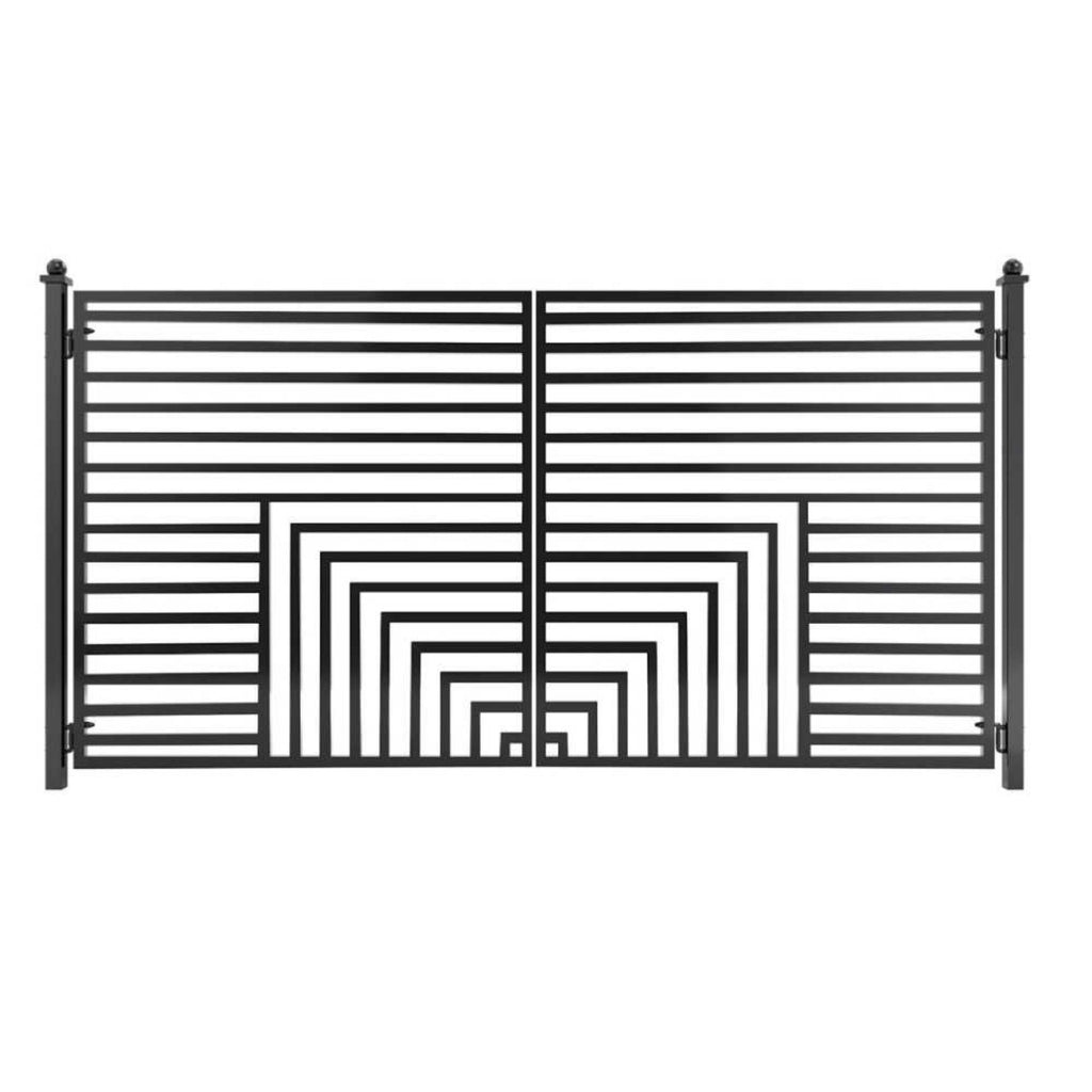 ALEKO FLORENCE Steel Dual Swing Driveway Gate (SAK48168)-SASKBY