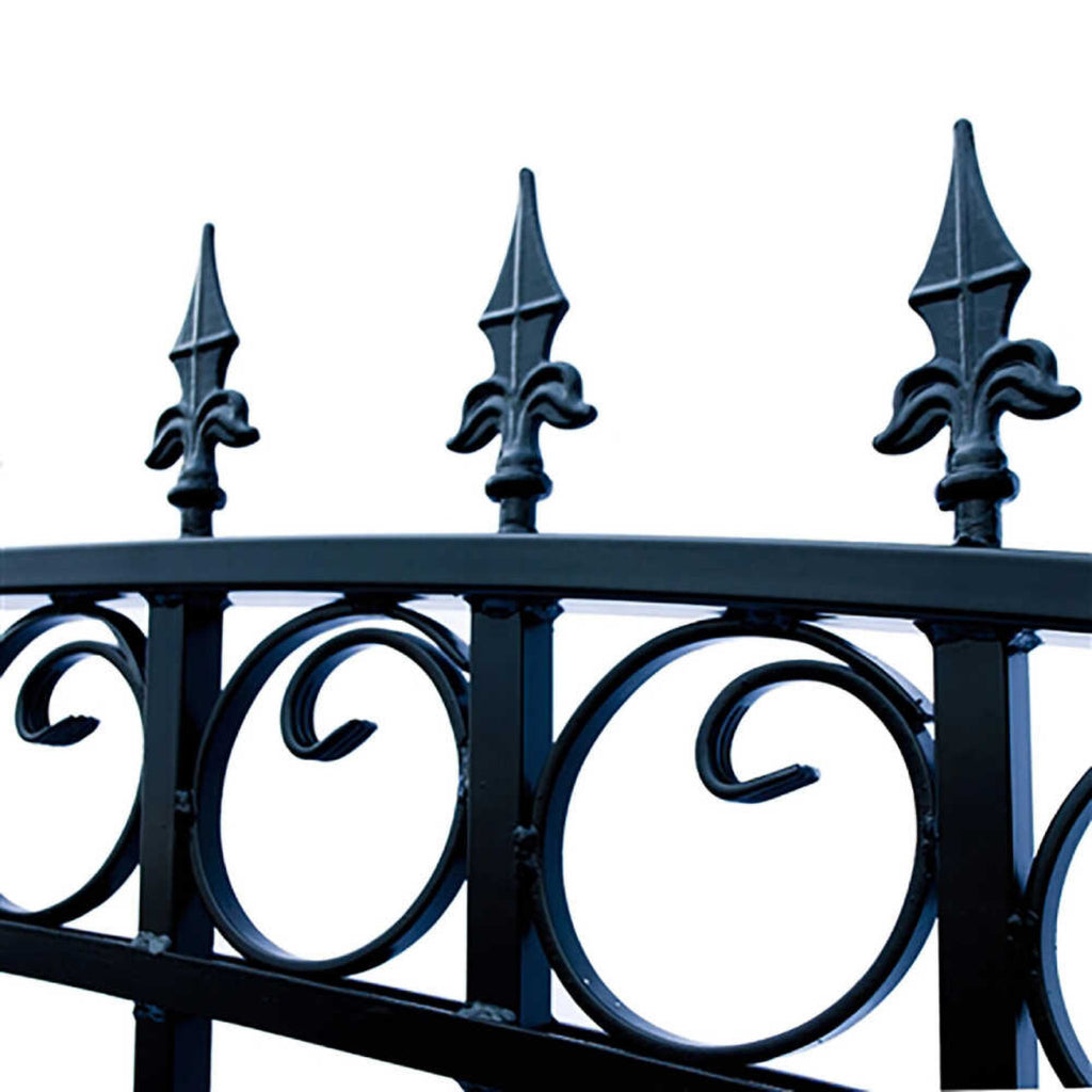 ALEKO LONDON Steel Dual Swing Driveway Gate (SAK48520)-SAKSBY