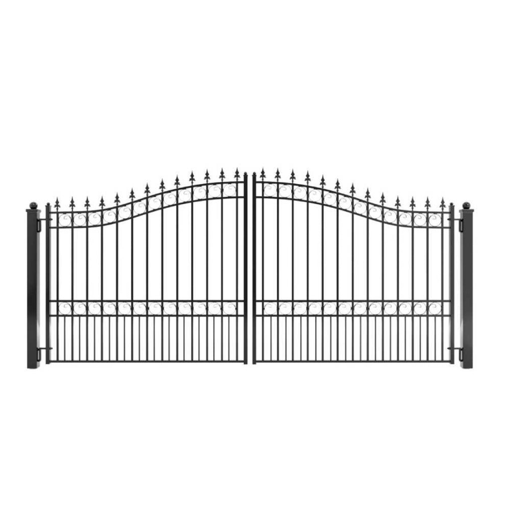ALEKO LONDON Steel Dual Swing Driveway Gate (SAK48520)-SAKSBY