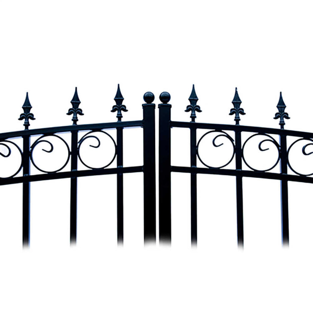 ALEKO LONDON Steel Dual Swing Driveway Gate (SAK48520)-SAKSBY