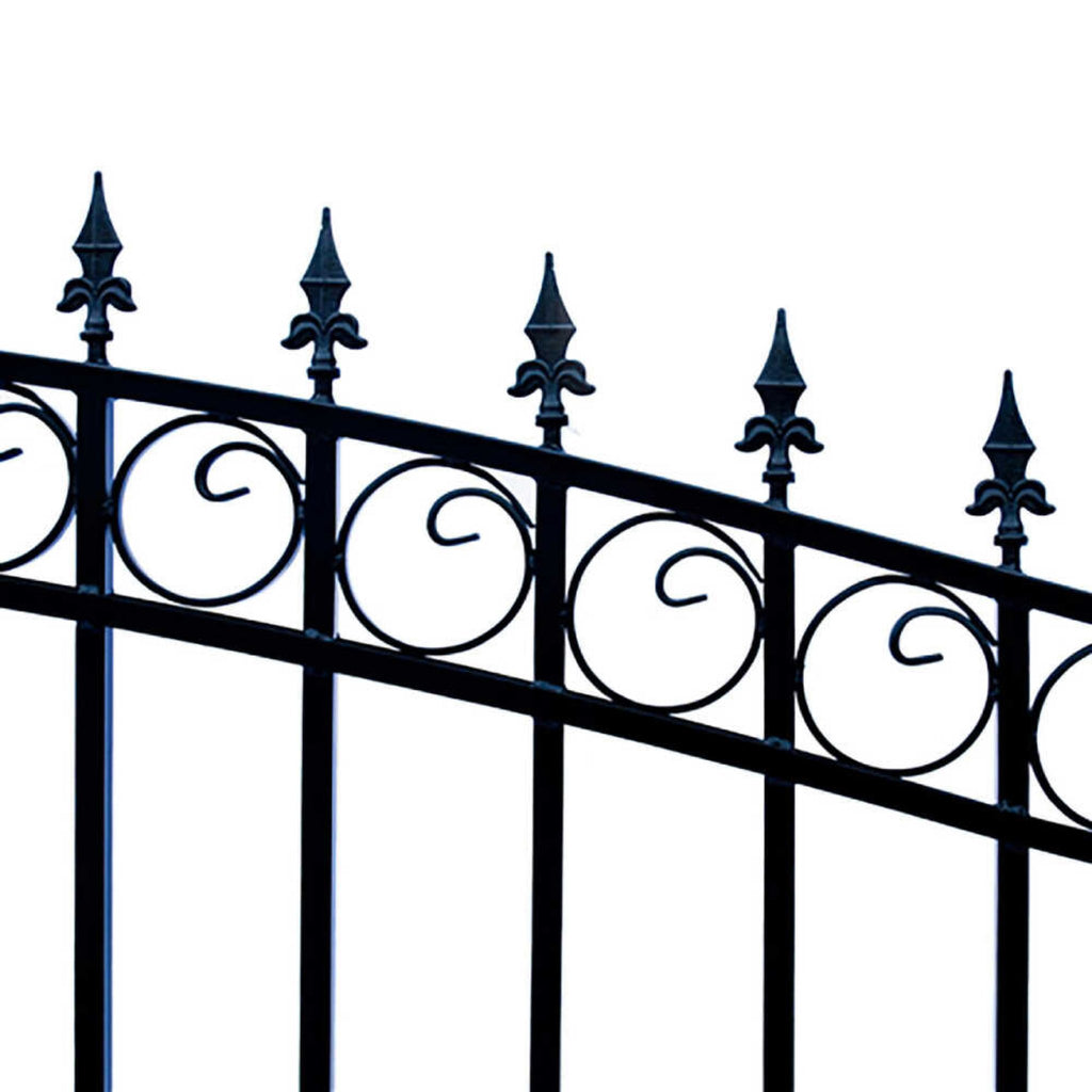 ALEKO LONDON Steel Dual Swing Driveway Gate (SAK48520)-SAKSBY