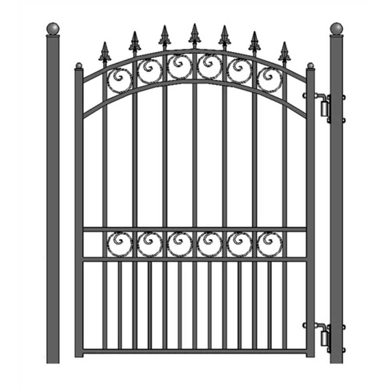 ALEKO LONDON Style Steel Pedestrian Gate, 5FT (SAK57039)-SAKSBY