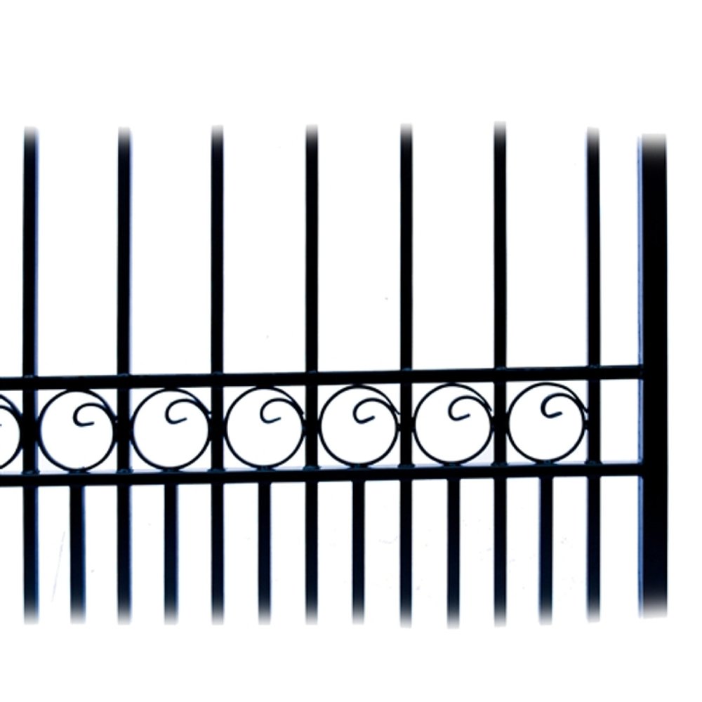 ALEKO London Style Steel Single Swing Driveway Gate (SAK21587)-SAK