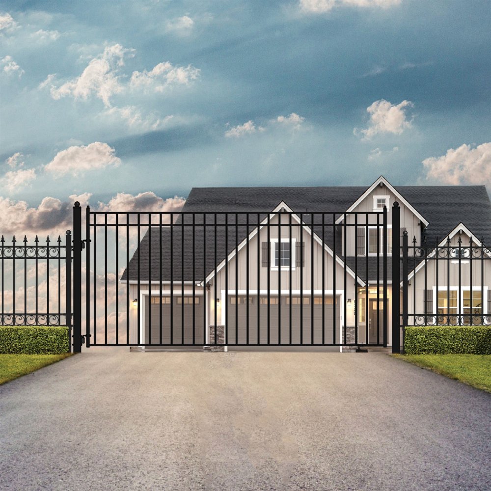 ALEKO Madrid Style Steel Single Swing Driveway Gate (SAK53219)-SAK