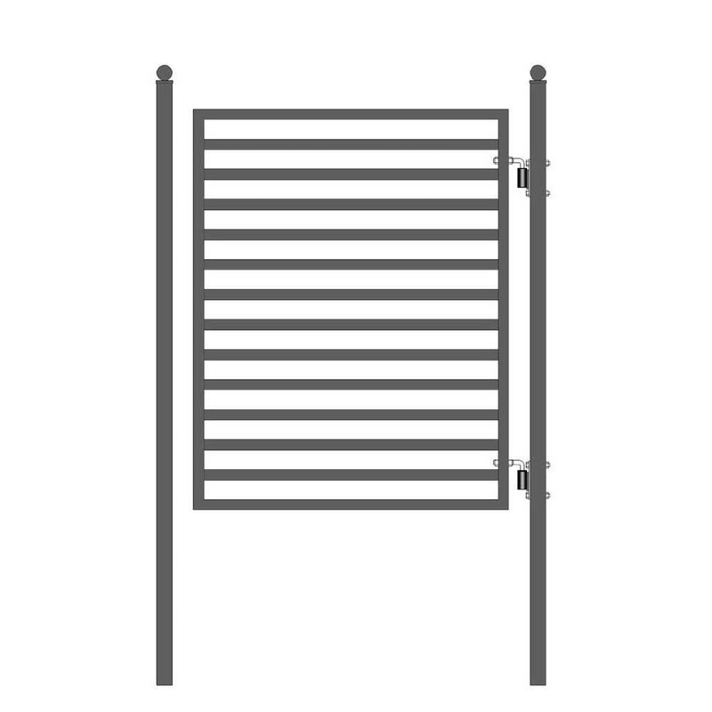 ALEKO MILAN Steel Pedestrian Gate, 5FT (SAK41975)-SAKSBY