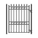 Aleko 5FT Heavy-Duty Oslo Powder-Coated Galvanized Steel Pedestrian Gate (SAK45920)- Saksby Wholesale - Front View