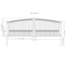 ALEKO PARIS Style Steel Dual Swing Driveway Gate (SAK97031)-SAKSBY