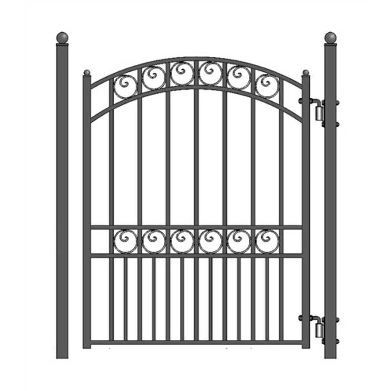 ALEKO PARIS Style Steel Pedestrian Gate, 5FT (SAK14563)-SAKSBY