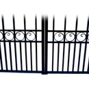 [12-18FT] Aleko Paris Style Steel Premium Dual Swing Driveway Gate [DGPARD-AP] (SAK97031) - Saksby Wholesale - Middle Part View