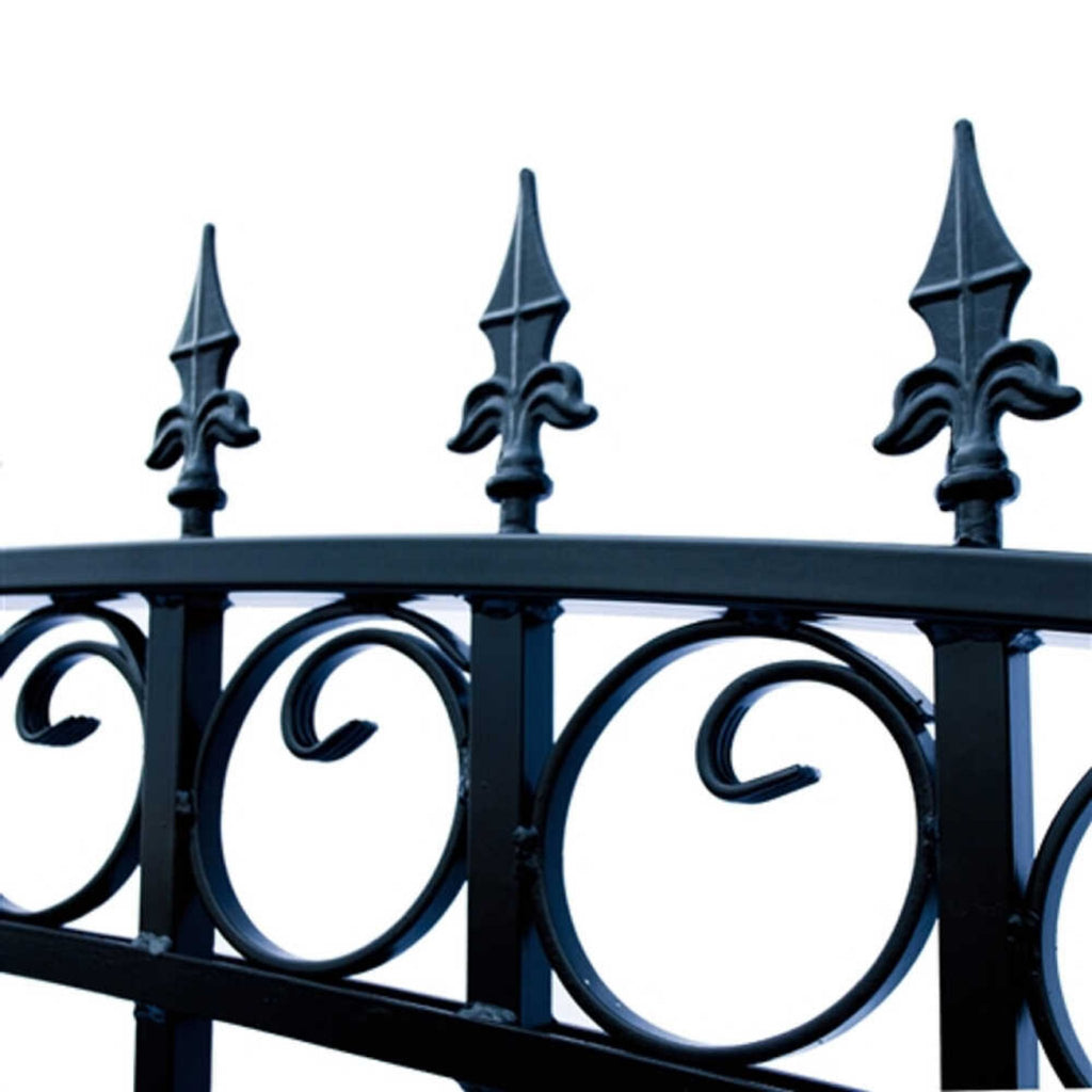 ALEKO PRAGUE Steel Dual Swing Driveway Gate (SAK48530)-SAKSBY