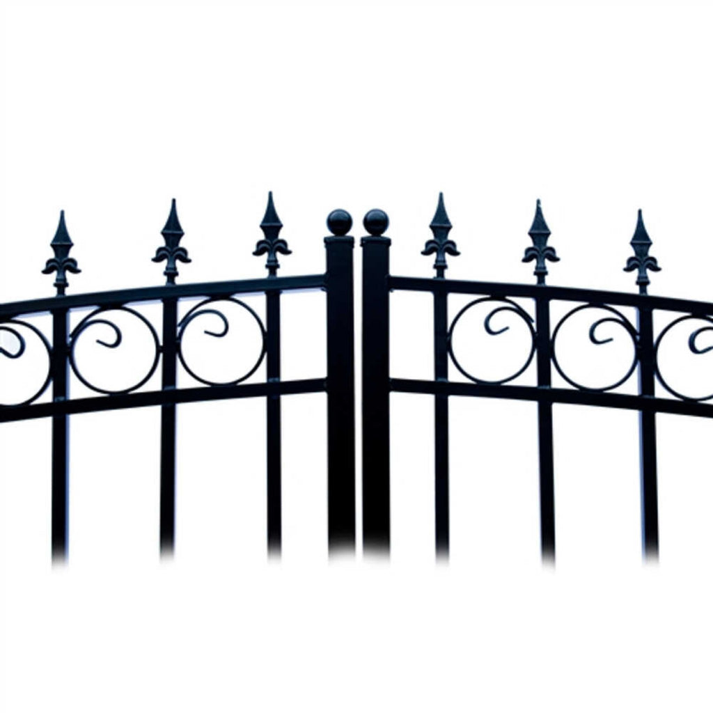ALEKO PRAGUE Steel Dual Swing Driveway Gate (SAK48530)-SAKSBY