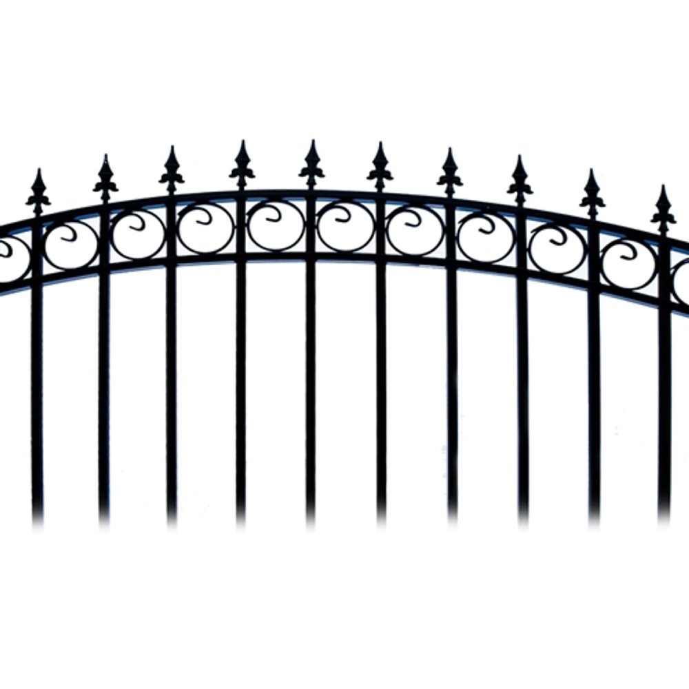 ALEKO Prague Style Steel Single Swing Driveway Gate (SAK96420)-SAKSBY