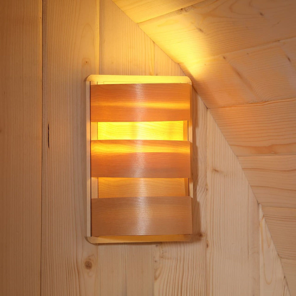 Aleko 6-Person Premium Canadian Hemlock Indoor Wet Dry Sauna With LED Lights (SAK83174)