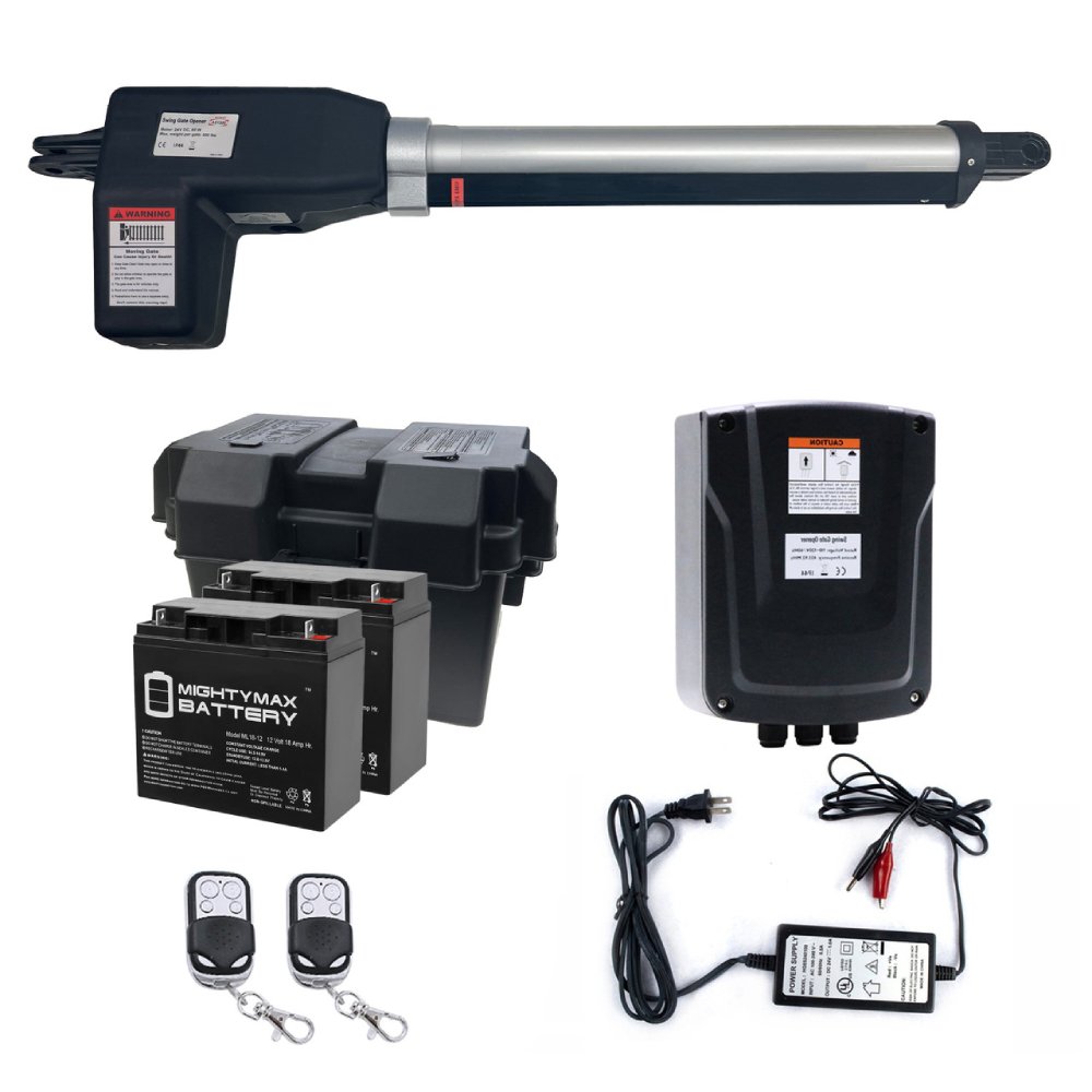 ALEKO Single Swing Gate Operator Back Up Kit ACC2 [AS600 AC/DC] (SAK74092)-SAKSBY