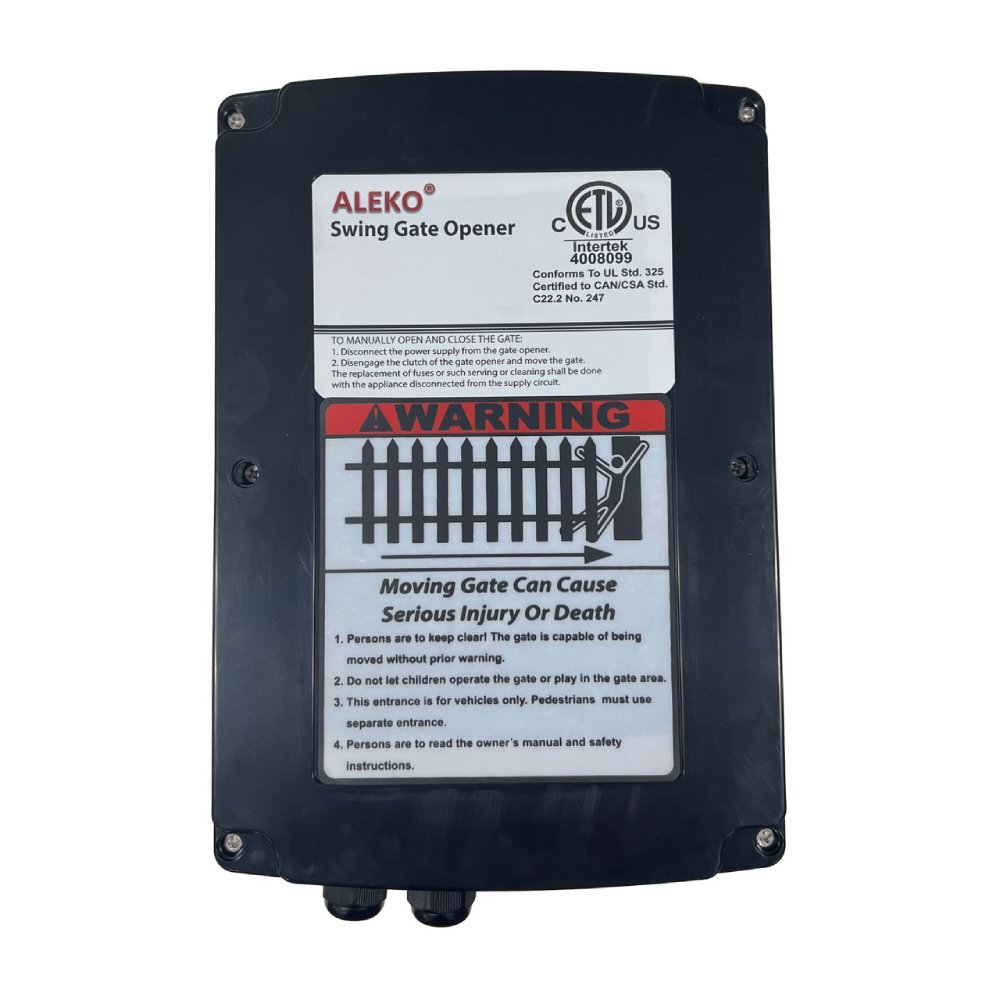 ALEKO Single Swing Gate Operator Back Up Kit ACC2 [GG650U/AS650U] (SAK58314)-SAKSBY