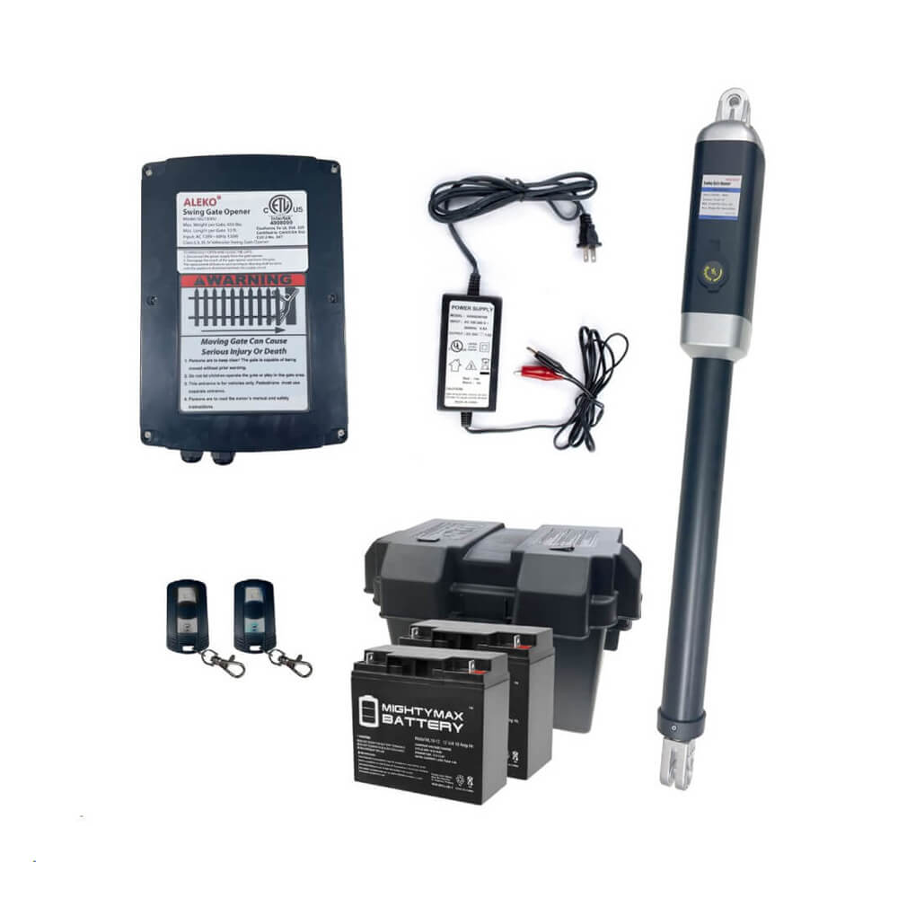 Aleko Single Swing Gate Operator Back Up Kit ACC2, 880LBS [GG650U/AS650U] (SAK58314)