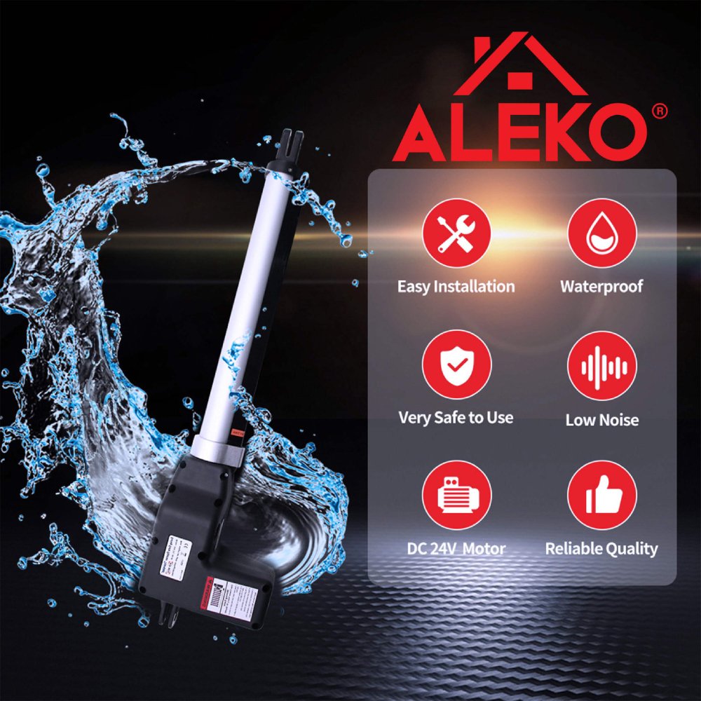 ALEKO Single Swing Gate Operator Basic Kit [AS600 AC/DC] (SAK47186)-SAKSBY