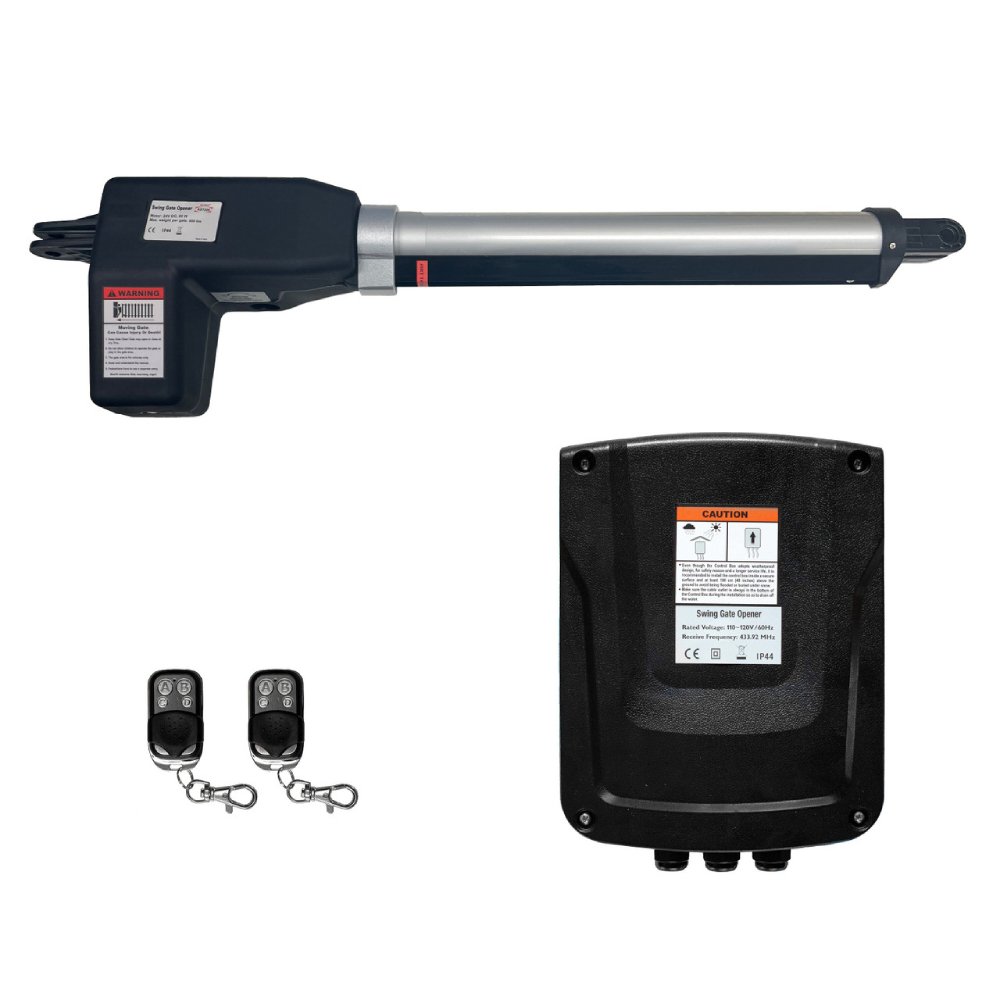 ALEKO Single Swing Gate Operator Basic Kit [AS600 AC/DC] (SAK47186)-SAKSBY