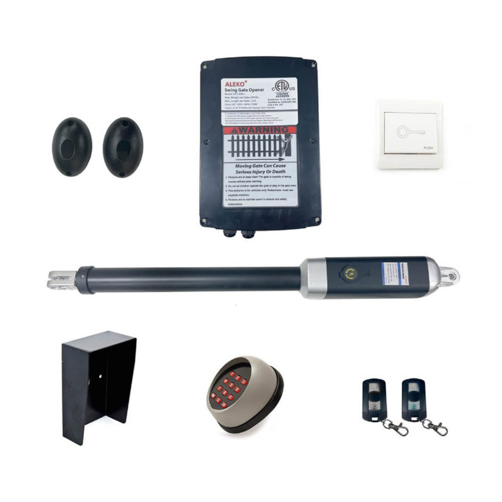 Aleko Single Swing Gate Operator ETL Listed Accessory Kit ACC4, 880LBS [GG450/AS450 AC/DC] (SAK64729)