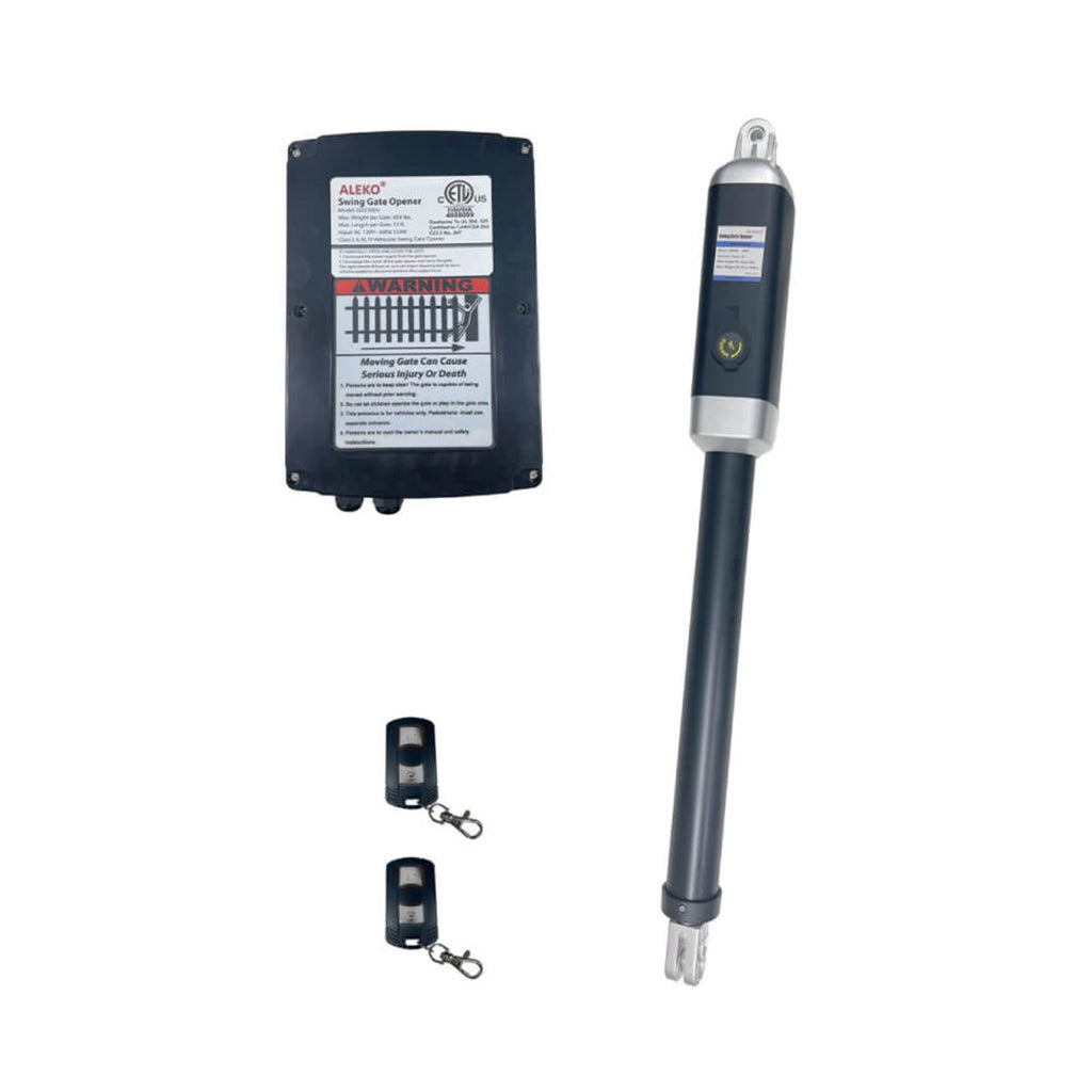 Aleko Single Swing Gate Operator ETL Listed Basic Kit, 650LBS [GG450/AS450 AC/DC] (SAK25481)