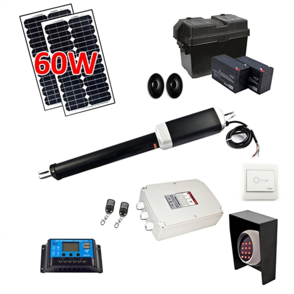 ALEKO Single Swing Gate Operator Solar Kit [AS450 AC/DC] (SAK52618)-SAKSBY