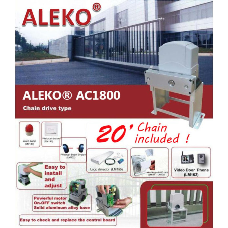 ALEKO Sliding Gate Opener Accessory Kit ACC4 [AC1800] (SAK67532)-SAKSBY