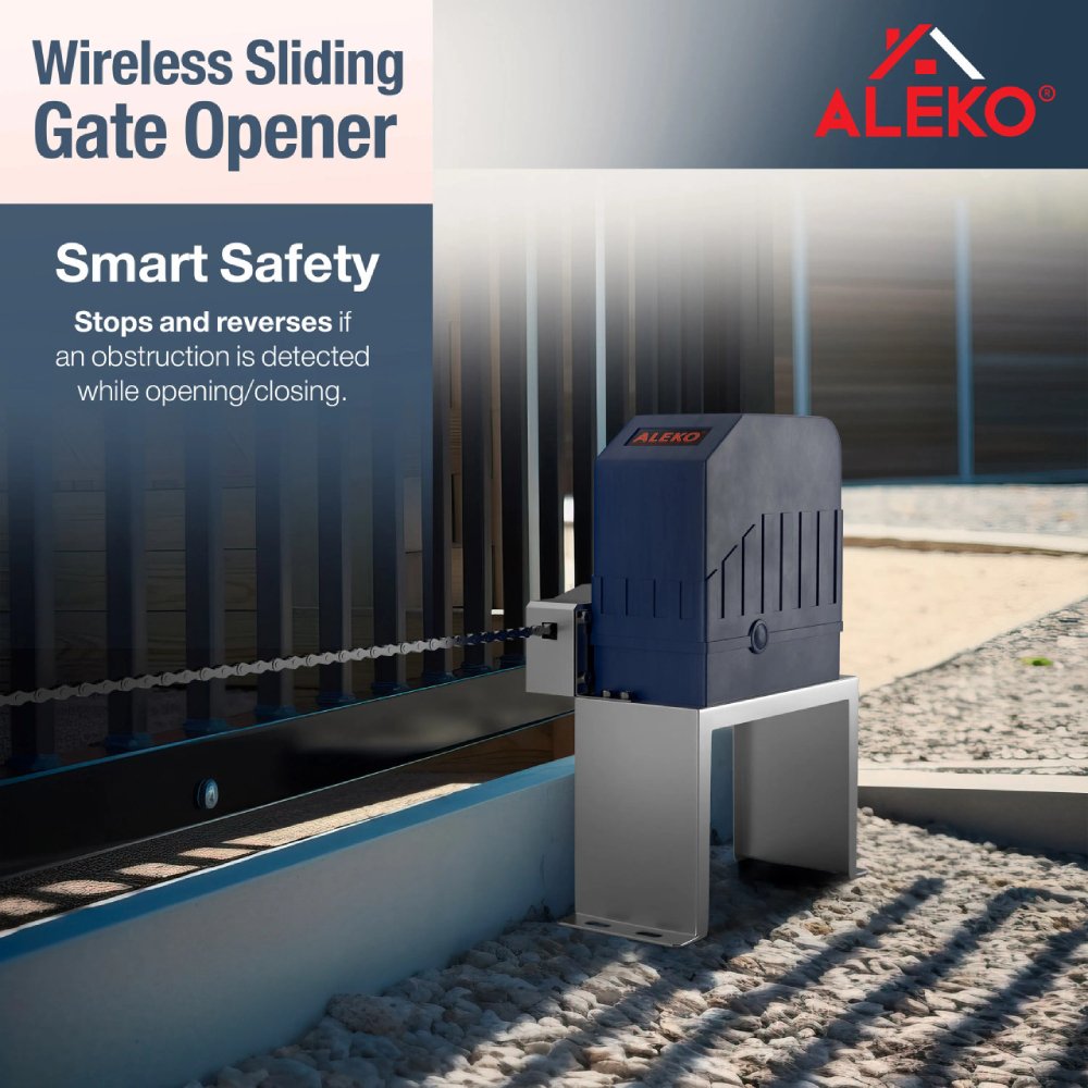 ALEKO Sliding Gate Opener Basic Kit [AC1400] (SAK92764)-SAKSBY