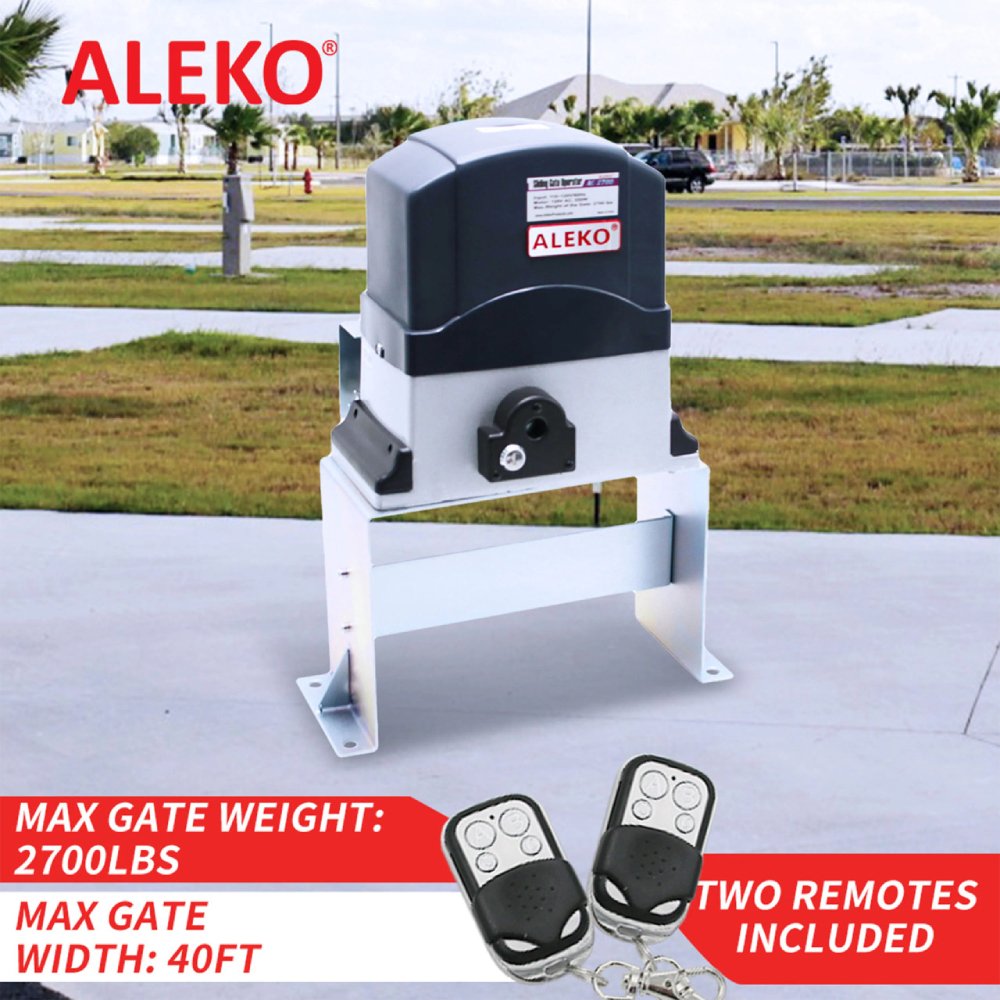 ALEKO Sliding Gate Opener Basic Kit [AC2700] (SAK68249)-SAKSBY