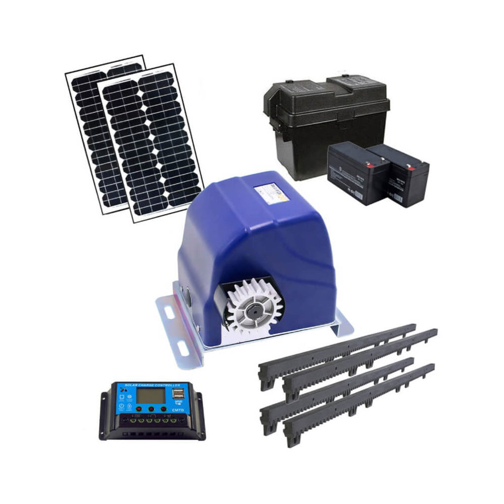 Aleko Premium Sliding Gate Opener Solar Kit, 950LBS [AR900] (SAK73654)