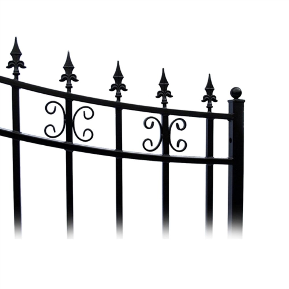 ALEKO St. Louis Style Steel Single Swing Driveway Gate (SAK34952)-SAK