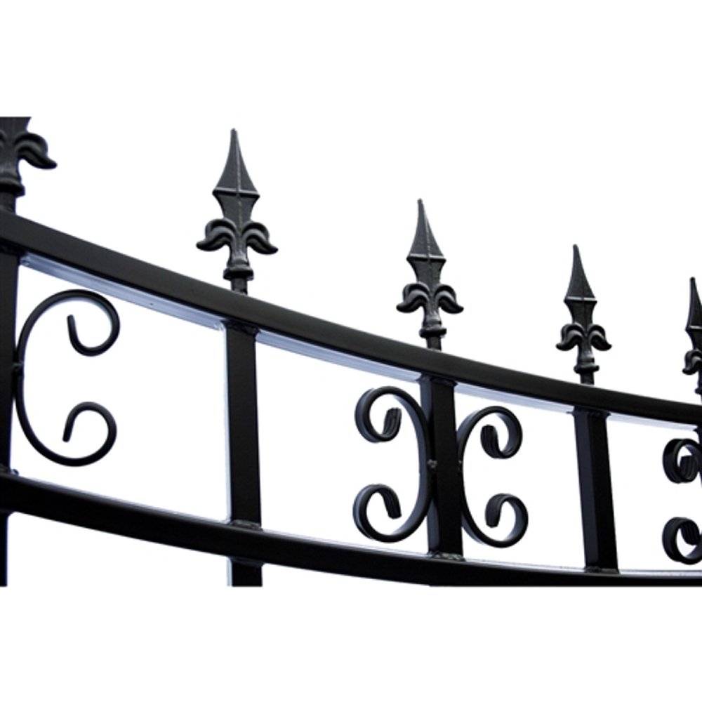ALEKO St. Louis Style Steel Single Swing Driveway Gate (SAK34952)-SAK