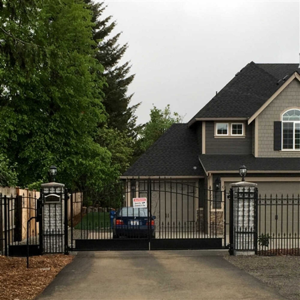 Aleko Venice Style Powder Coated Steel Pedestrian Gate, 5FT [PGVEN-AP] (SAK38412) - Saksby Wholesale - Lifestyle Image