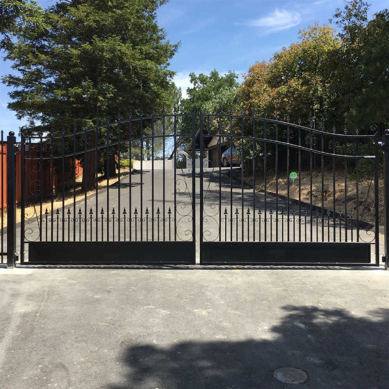 ALEKO Venice Style Steel Dual Swing Driveway Gate (SAK68025)-SAKSBY