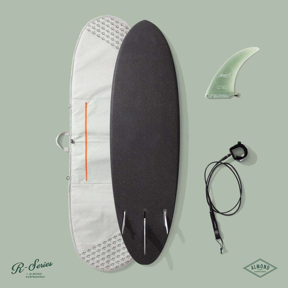 ALMOND SURFBOARD 6'4 R-SERIES Plez Phez With High Density Closed Cell Foam And No Wax Deck Pad (SAK69382) - SAKSBY.com - Surfboard - SAKSBY.com