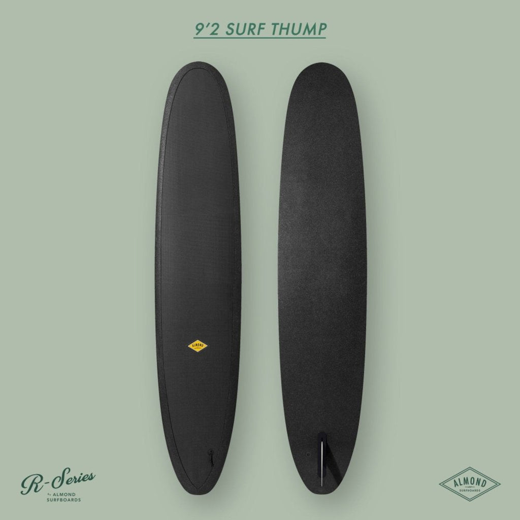 ALMOND SURFBOARD 9'2 R-SERIES Surf Thump With High Density Foam And Noserideable (SAK32109) - SAKSBY.com - Surfboard - SAKSBY.com
