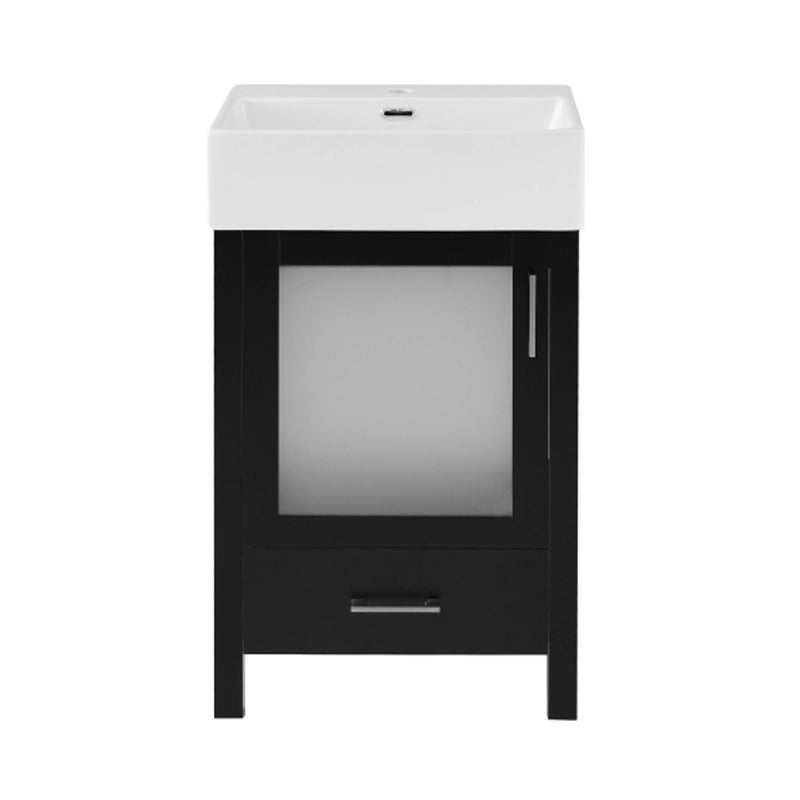 Alora 20-Inch Modern Bathroom Vanity With Ceramic Sink And Storage Cabinet (SAK39851)