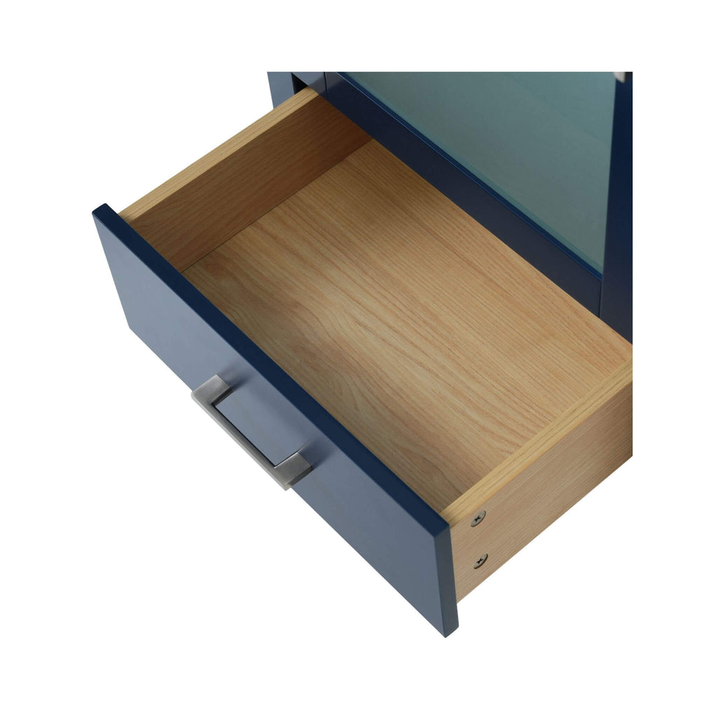 Alora 20-Inch Modern Blue Bathroom Vanity With Ceramic Sink And Storage Cabinet (SAK39851) - Saksby Wholesale - Cabinet Details