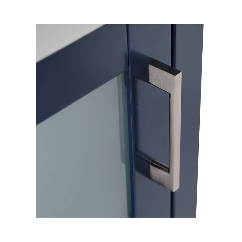 Alora 20-Inch Modern Blue Bathroom Vanity With Ceramic Sink And Storage Cabinet (SAK39851) - Saksby Wholesale - Handle Details