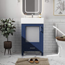 Alora 20-Inch Modern Blue Bathroom Vanity With Ceramic Sink And Storage Cabinet (SAK39851) - Saksby Wholesale - Lifestyle Image